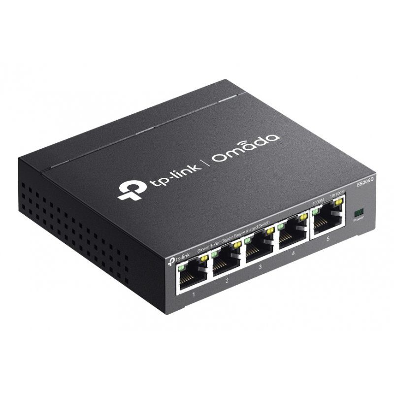 TP-Link Omada ES205G commutateur réseau Géré Gigabit Ethernet (10/100/1000) Noir