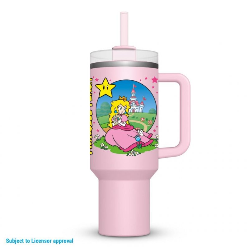 SUPER MARIO - Peach - Tasse Inoxydable en métal 1.2l