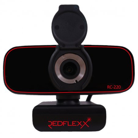 Redflexx REDCAM RC-220 Redline Full HD USB Webcam Videoqualität mit 1080p (1920x1080), H.264, Integriertes Mikrofon