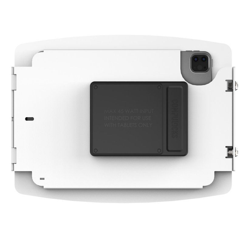 Compulocks iPad 10.9" 10th Gen Space Enclosure Medical Rolling Cart Plus Hub White