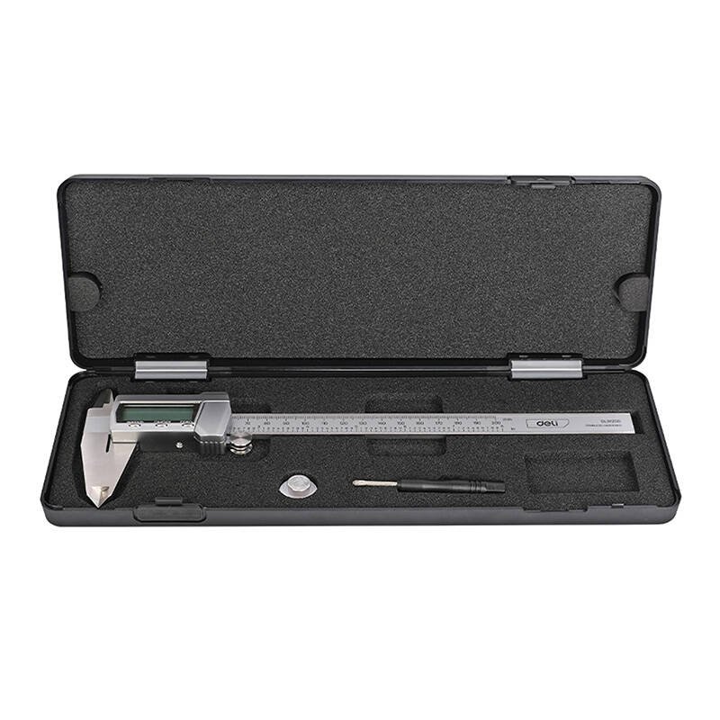 Vernier Caliper Deli Tools EDL91200, 0-200mm, ± 0,01mm
