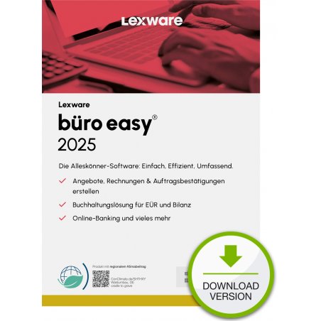 Lexware büro easy 2025 "unbegrenzte Laufzeit" Download Accounting