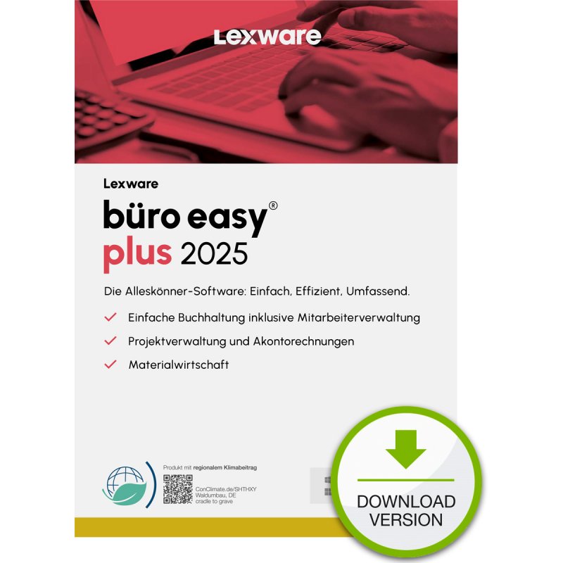 Lexware büro easy plus 2025 "unbegrenzte Laufzeit" Download Accounting