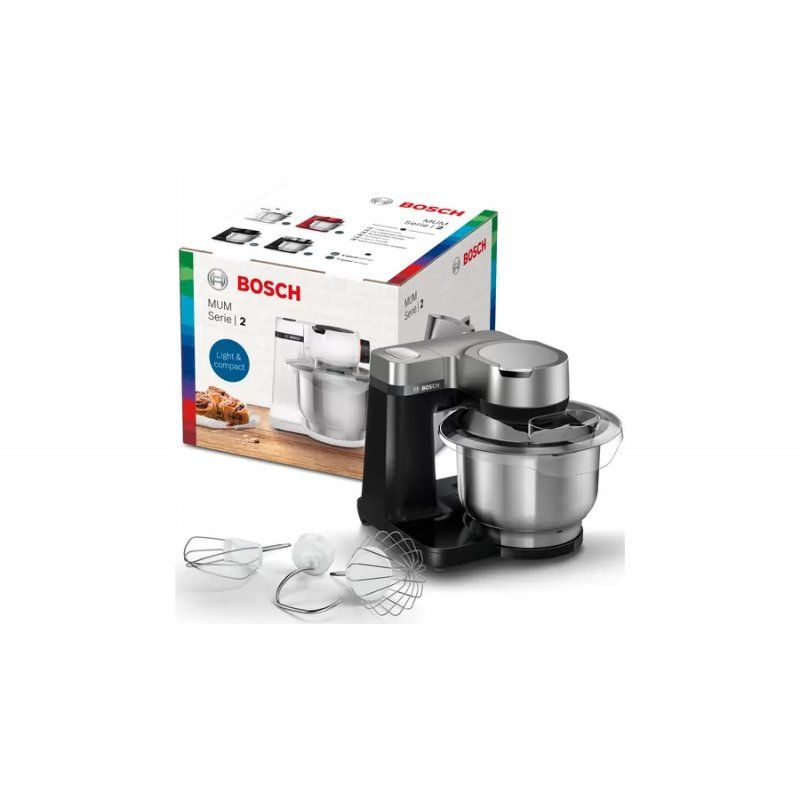 Bosch Serie 2 MUMS2VM00 food processor 900 W 3.8 L Black, Silver