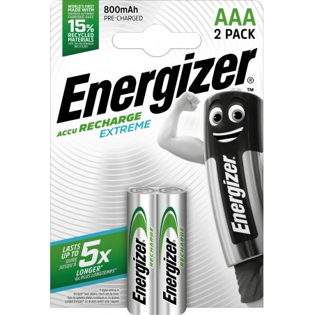 Energizer - Recharge Extreme Eco AAA 800mAh 2 pack