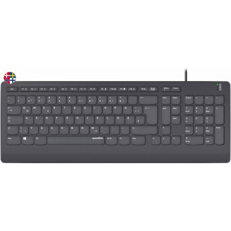 Speedlink - HI-GENIC Antibacterial Keyboard, black - Nordic Layout