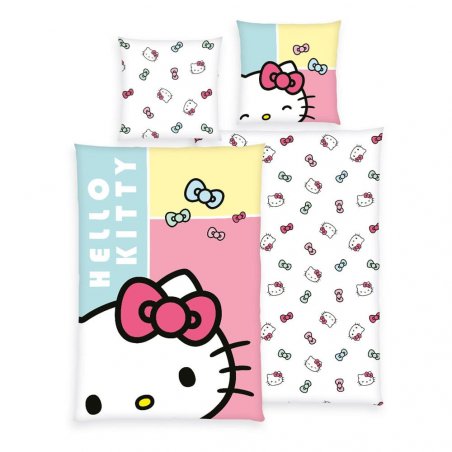 Hello Kitty parure de lit Hello Kitty Bow 135 x 200 cm / 80 x 80 cm