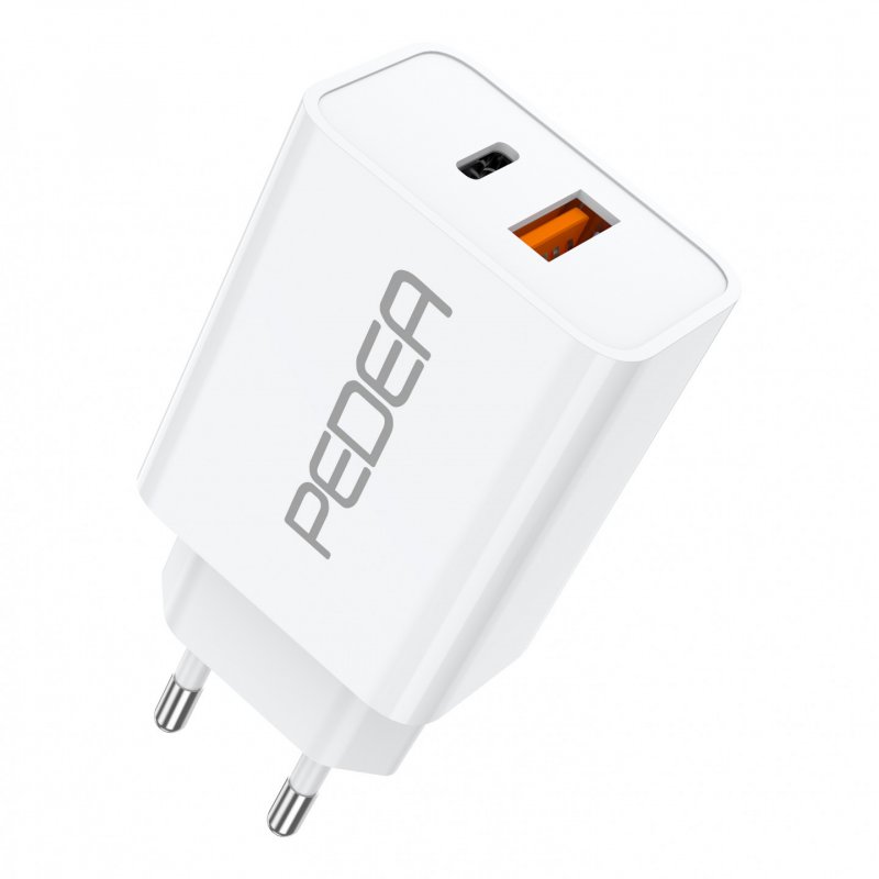 PEDEA 60040100 mobile device charger Universal White AC Fast charging Indoor