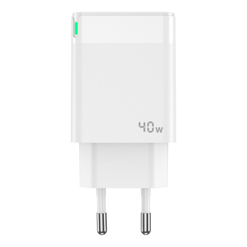 PEDEA 40W USB-C (PD) Schnellladegerät - 2-Ports Mehrfach Handy-Ladegerät mit USB-C, weiß