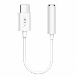 PEDEA USB-C auf 3,5mm Kopfhöreranschluss ,weiß, Klinkenadapter
