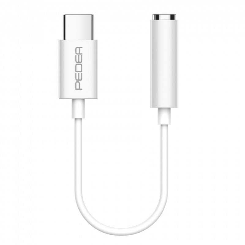 PEDEA USB-C auf 3,5mm Kopfhöreranschluss ,weiß, Klinkenadapter