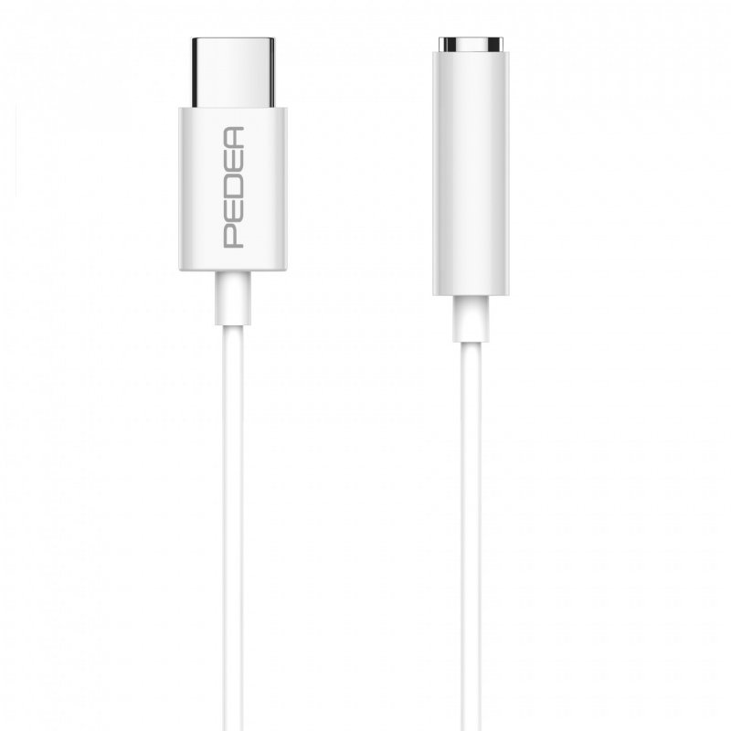 PEDEA USB-C auf 3,5mm Kopfhöreranschluss ,weiß, Klinkenadapter
