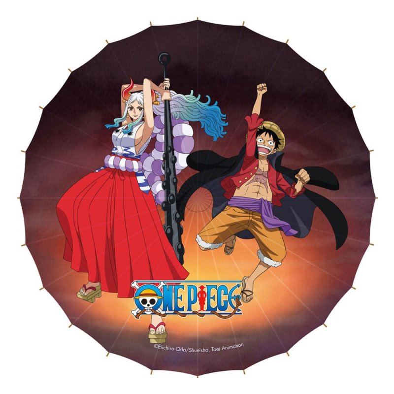 One Piece Ombrelle en papier Monkey D. Luffy & Yamato