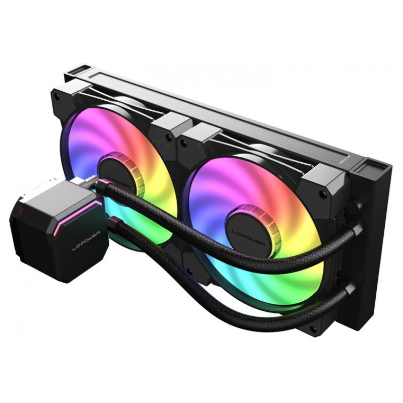 LC-Power LC-CC-240-B-ARGB computer cooling system Processor All-in-one liquid cooler 12 cm Black