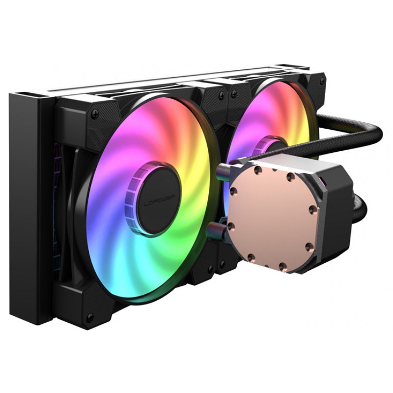 LC-Power LC-CC-280-B-ARGB computer cooling system Processor All-in-one liquid cooler 14 cm Black
