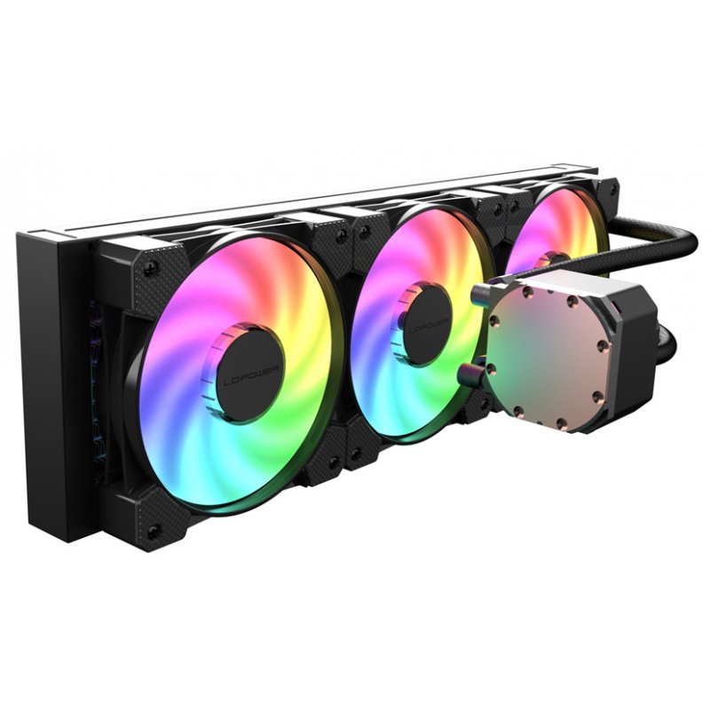 LC-Power LC-CC-360-B-ARGB computer cooling system Processor All-in-one liquid cooler 12 cm Black