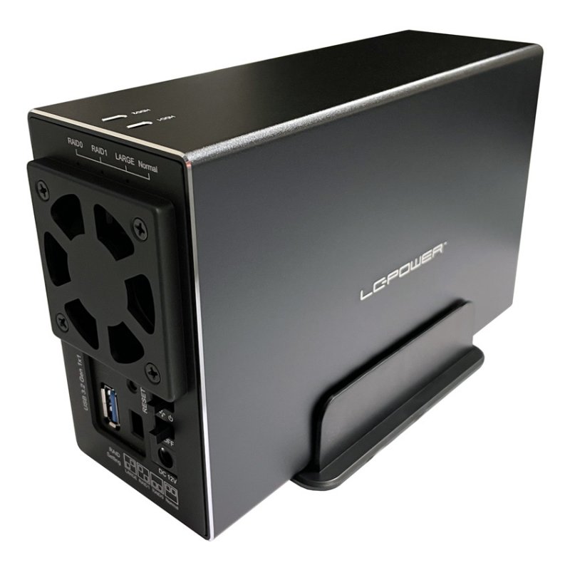 LC-Power LC-35U3-RAID-2 storage drive enclosure HDD enclosure Black 3.5"