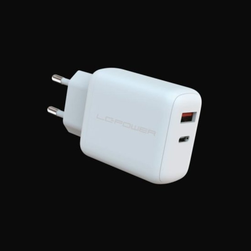 LC-Power Charger USB-C/USB-A 45W LC-GAN-45 Weiß
