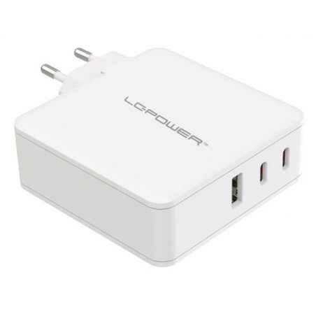 LC-Power LC-GAN-100 mobile device charger Universal White AC Fast charging Indoor