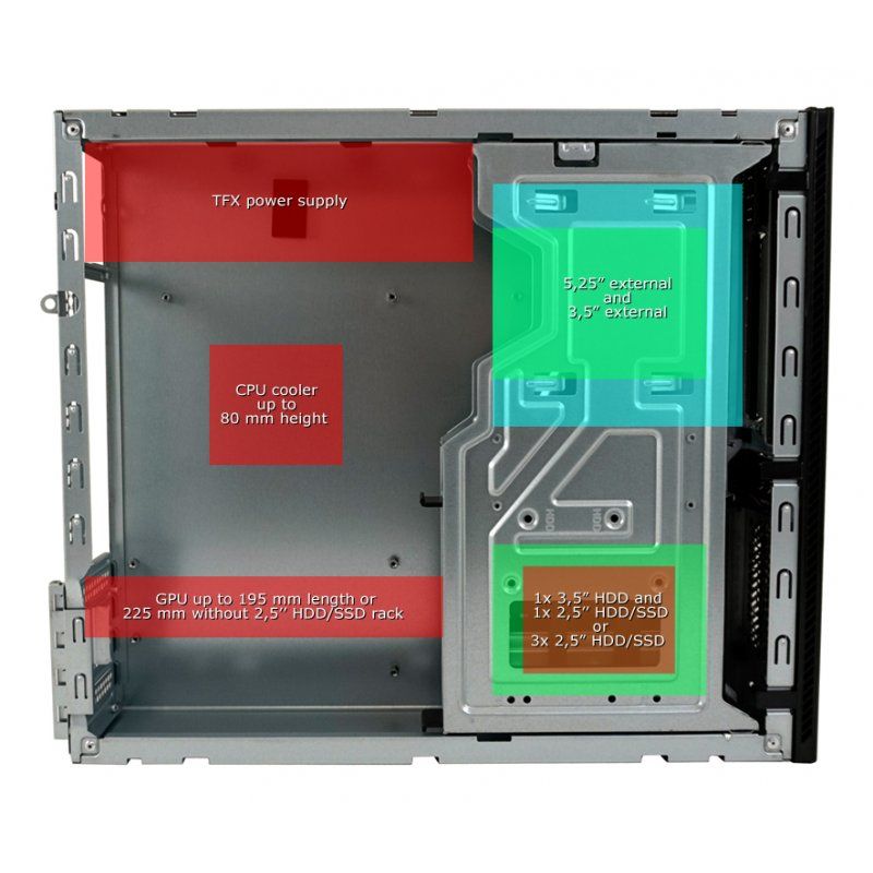 LC-Power LC-1406MB-400TFX unité centrale Micro Tower Noir 400 W