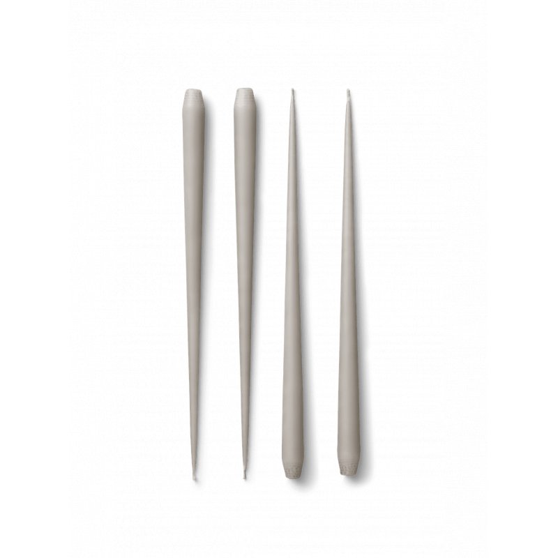 STOFF Nagel - Large taper candles by Ester & Erik, 4 pcs - Sand