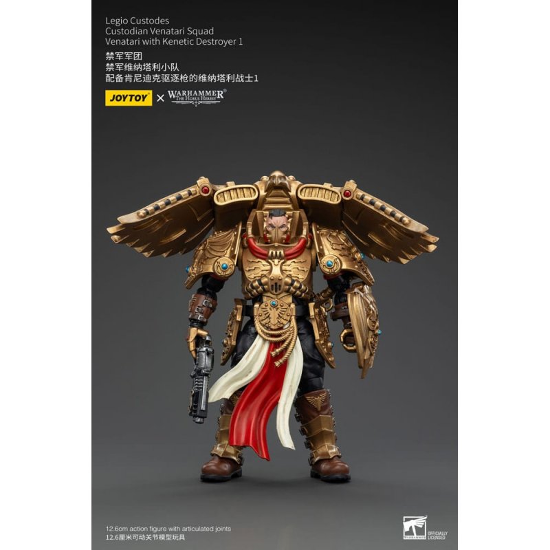 Warhammer The Horus Heresy figurine 1/18 Legio Custodes Custodian Venatari Squad Venatari with Kenetic Destroyer 1 13 cm
