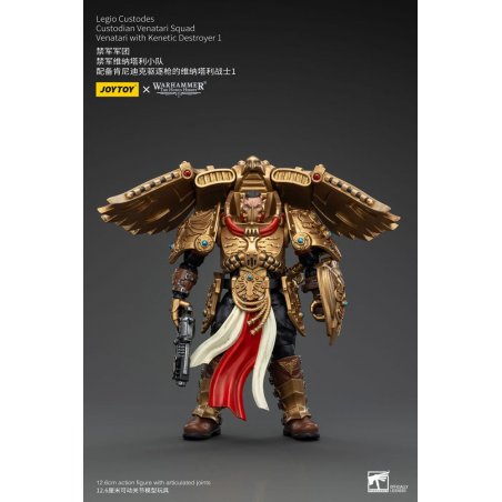 Warhammer The Horus Heresy figurine 1/18 Legio Custodes Custodian Venatari Squad Venatari with Kenetic Destroyer 1 13 cm