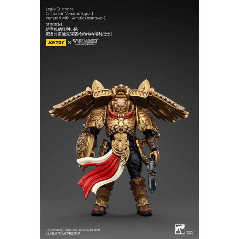 Warhammer The Horus Heresy figurine 1/18 Legio Custodes Custodian Venatari Squad Venatari with Kenetic Destroyer 2 13 cm