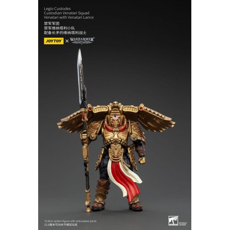 Warhammer The Horus Heresy figurine 1/18 Legio Custodes Custodian Venatari Squad Venatari with Venatari Lance 13 cm