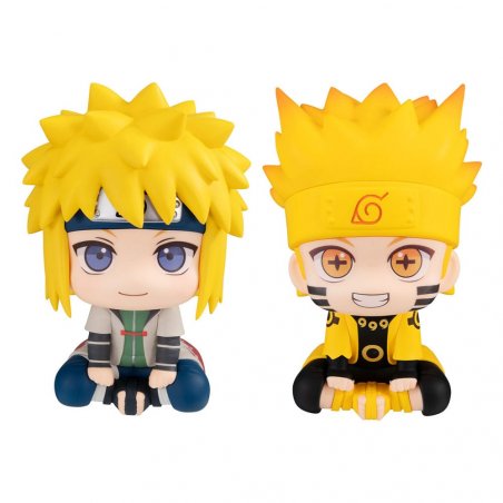 Naruto Shippuden statuette PVC Look Up Naruto Uzumaki Six Paths Sage Mode & Minato Namikaze 11 cm (with gift)