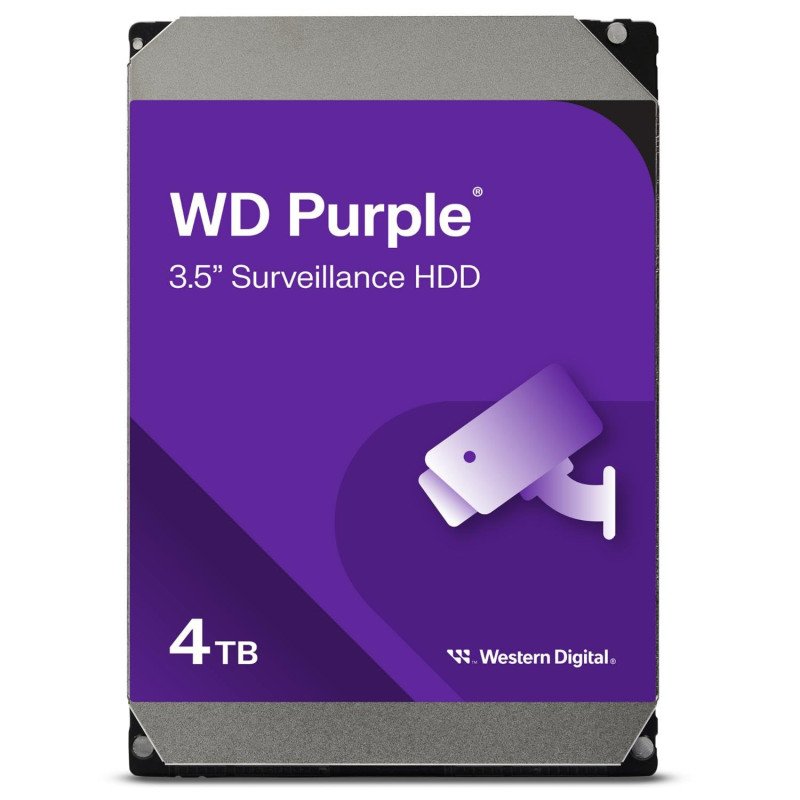 WD PURPLE 4TB 256MB 3.5IN SATA 6GB/S 5400 RPM