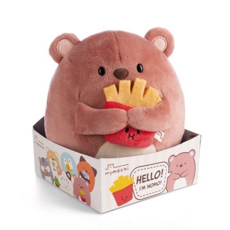 BIG FRIENDS - Ours Nomo avec frites - Peluche 27cm