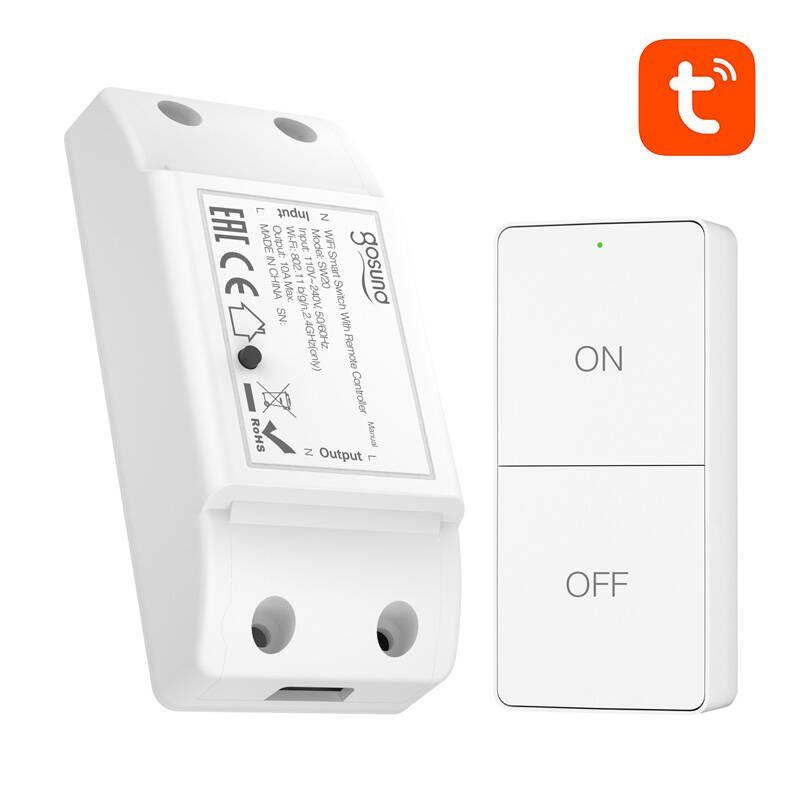 Gosund SW20 10A WiFi Smart Switch Remote Control, Tuya