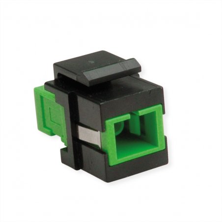 ROLINE Adaptateur Keystone SC Simplex Noir vert lime