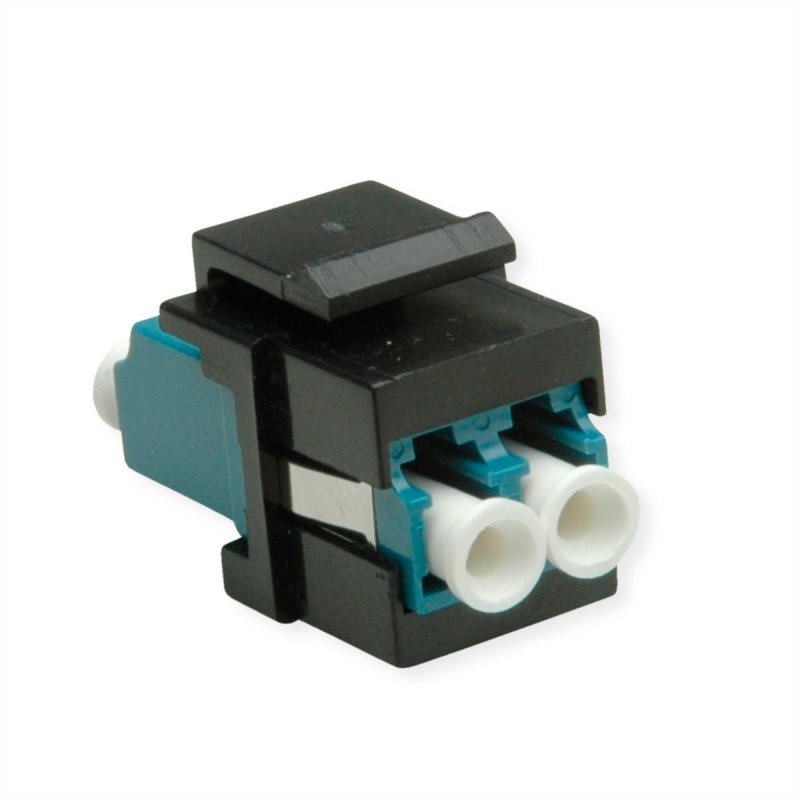 ROLINE Adaptateur Keystone LC Duplex Noir bleu