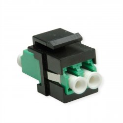 ROLINE Adaptateur Keystone LC Duplex Noir vert