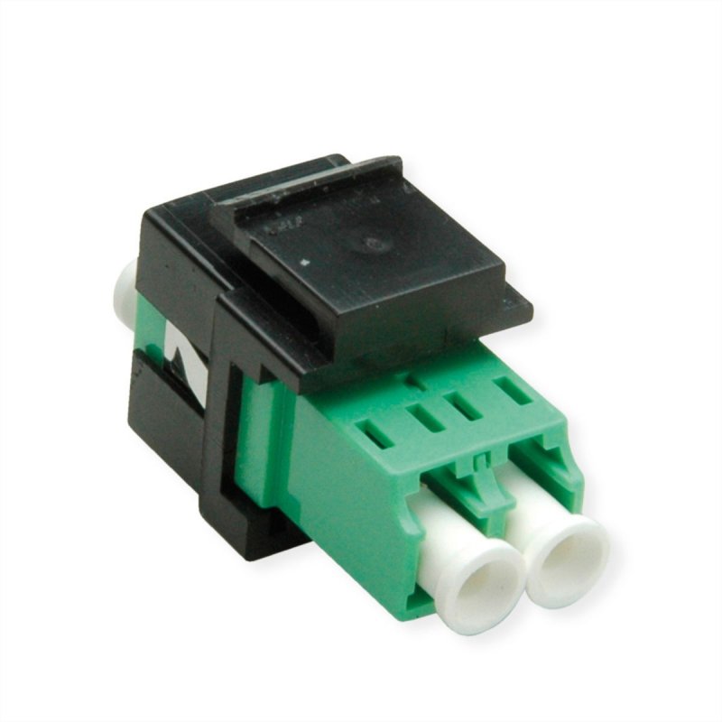 ROLINE Adaptateur Keystone LC Duplex Noir vert