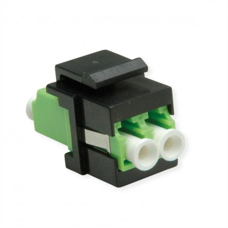 ROLINE Adaptateur Keystone LC Duplex Noir vert lime