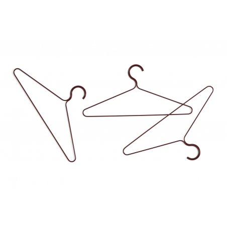 HAY - Set of 3 Colour Hanger - Maroon Red