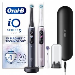Oral-B - iO9 Duo Pack Black Onyx & Rose Quartz Electric Toothbrush