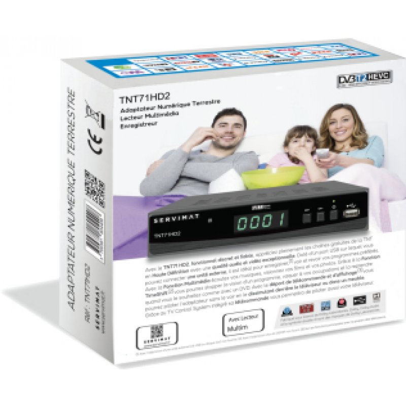 Servimat TNT71HD2 récepteur AV Noir