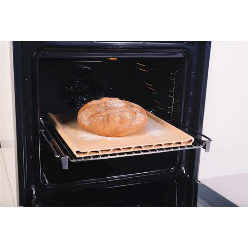 Pierre à pizza : contient une plaque en terre cuite, une pelle d'enfour