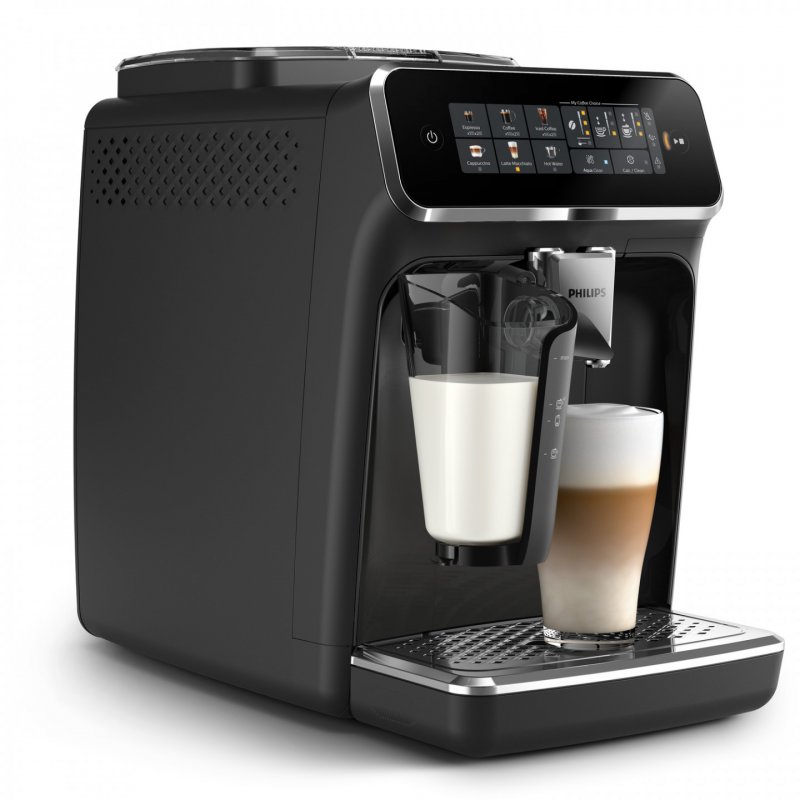 Philips Série 3300 Noir brillant EP3341/50 Machine espresso broyeur, 6 boissons, carafe LatteGo