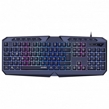 Speedlink LUDICIUM RGB Rainbow Gaming Tastatur, schwarz
