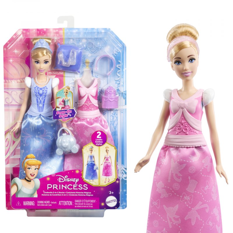 Disney Princess Princesses Disney – Poupée Cendrillon et Tenues