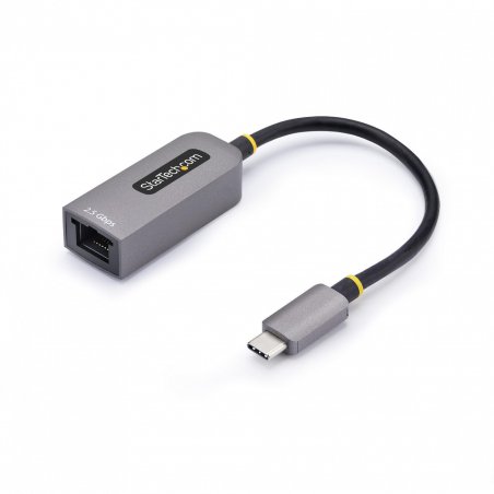 StarTech.com 2.5GbE USB-C to Ethernet Adapter, NBASE-T NIC, USB 3.0 Type-C 2.5/1G Multi Speed Network, Thunderbolt