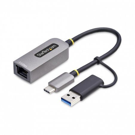 StarTech.com 2.5GbE USB-C to Ethernet Adapter with USB-A Converter, NBASE-T NIC, USB 3.0 Type-C 2.5/1G Multi Speed
