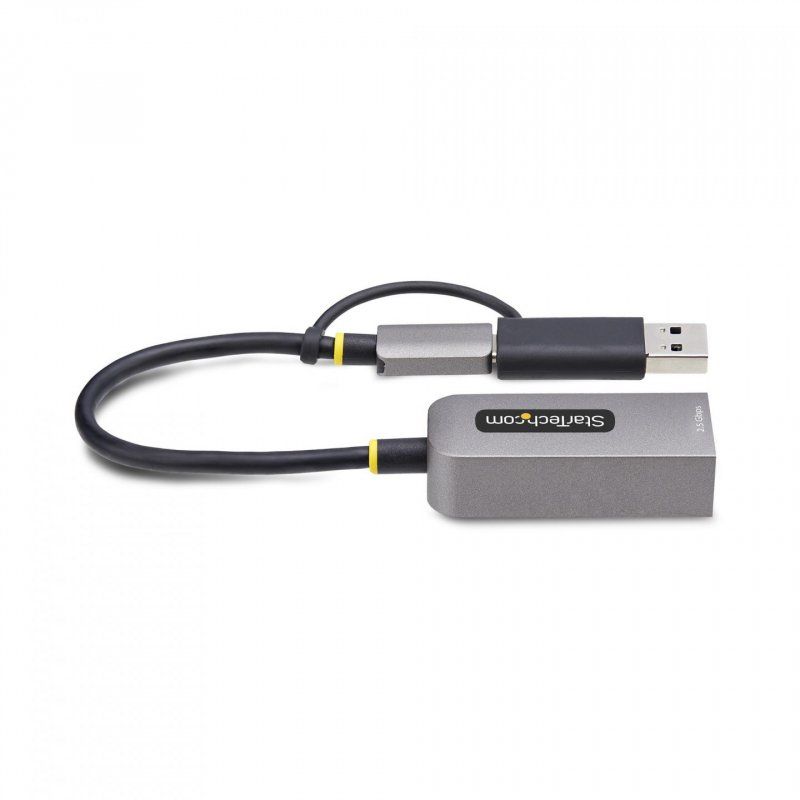 StarTech.com 2.5GbE USB-C to Ethernet Adapter with USB-A Converter, NBASE-T NIC, USB 3.0 Type-C 2.5/1G Multi Speed