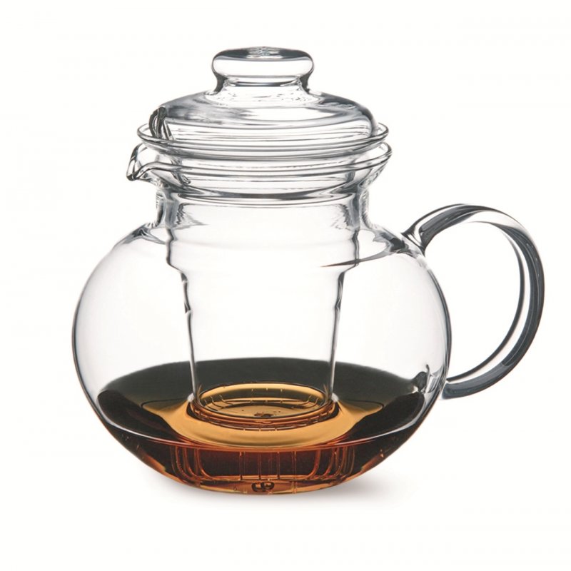 Théière Eva avec filtre en verre, contenance 1L, dimensions 186 x 164 mm - verre borosilicate-très haute résistance