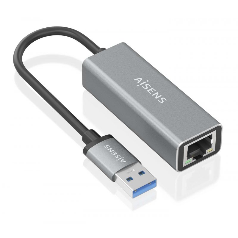 CONVERSOR AISENS USB 3.0 A ETHERNET GIGABIT 10/100/1000 GRIS 15CM